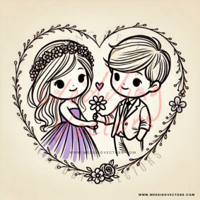 love wedding vectors 6731