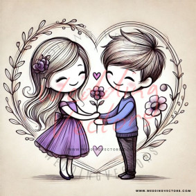 love wedding vectors 6733