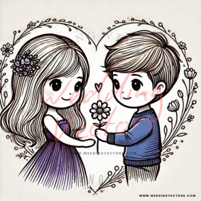 love wedding vectors 6740