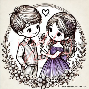 love wedding vectors 6742