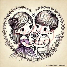 love wedding vectors 6748
