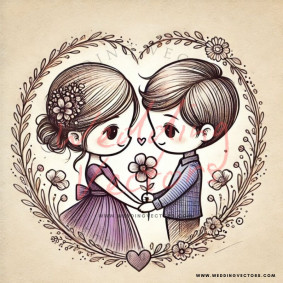 love wedding vectors 6749