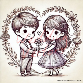 love wedding vectors 6764
