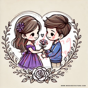 love wedding vectors 6772