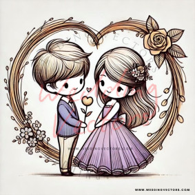 love wedding vectors 6779