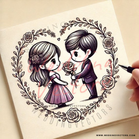love wedding vectors 6785