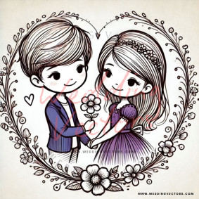 love wedding vectors 6786