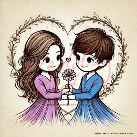 love wedding vectors 6787