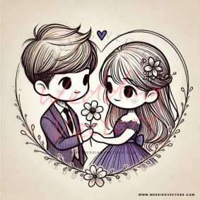 love wedding vectors 6788