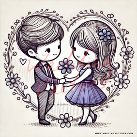 love wedding vectors 6798