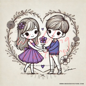 love wedding vectors 6804