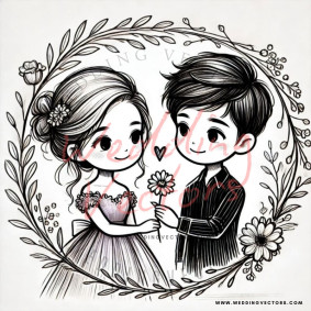 love wedding vectors 6807
