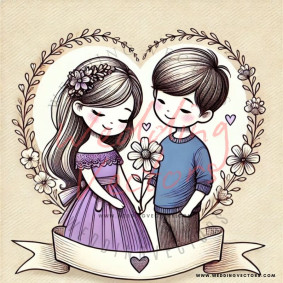 love wedding vectors 6811