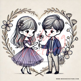love wedding vectors 6814
