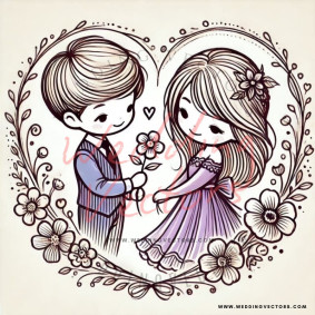 love wedding vectors 6817