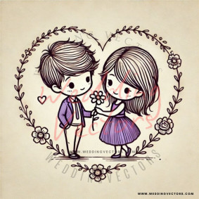 love wedding vectors 6820