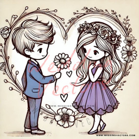 love wedding vectors 6824