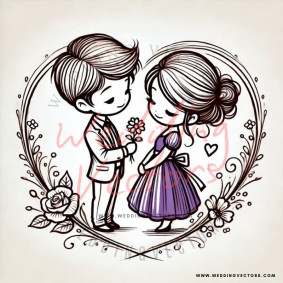 love wedding vectors 6827