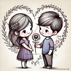love wedding vectors 6835
