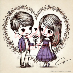 love wedding vectors 6837