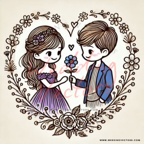love wedding vectors 6840