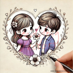 love wedding vectors 6844