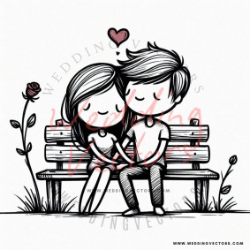 love wedding vectors 6845