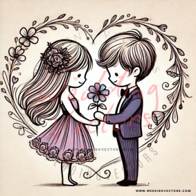 love wedding vectors 6848