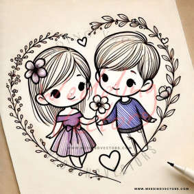 love wedding vectors 6849