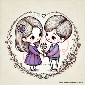 love wedding vectors 6854
