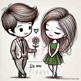 love wedding vectors 6858