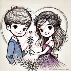 love wedding vectors 6861