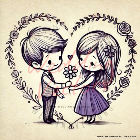 love wedding vectors 6864