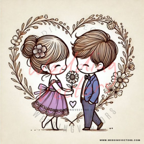 love wedding vectors 6865
