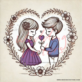 love wedding vectors 6867