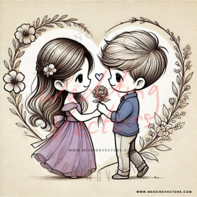love wedding vectors 6868