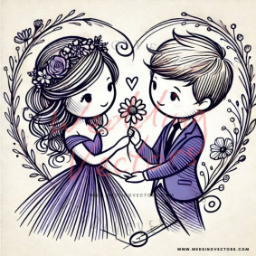 love wedding vectors 6873