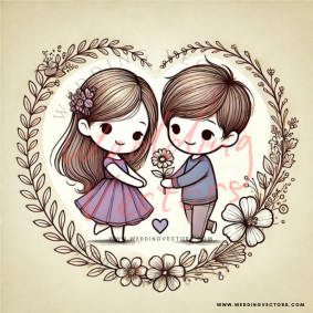 love wedding vectors 6888