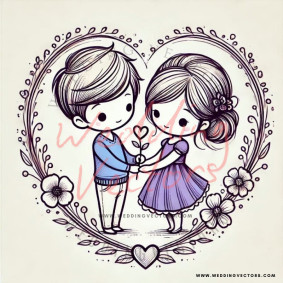 love wedding vectors 6890