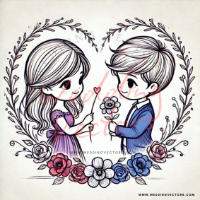 love wedding vectors 6895