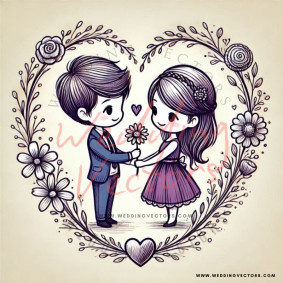 love wedding vectors 6902