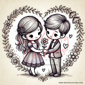 love wedding vectors 6904