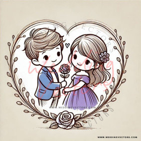 love wedding vectors 6907