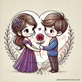 love wedding vectors 6909