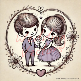 love wedding vectors 6911