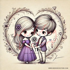 love wedding vectors 6921