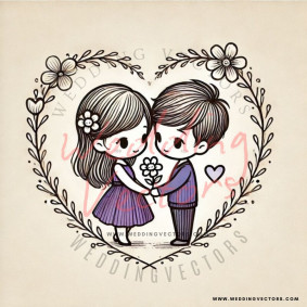 love wedding vectors 6922
