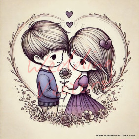 love wedding vectors 6923