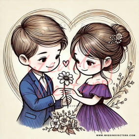 love wedding vectors 6924