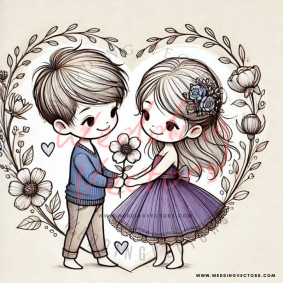 love wedding vectors 6927